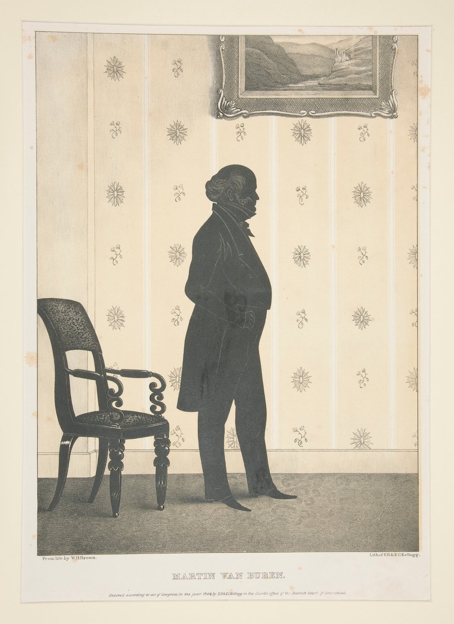27 portreden oluşan bir setten Martin Van Buren by Elijah C. Kellogg