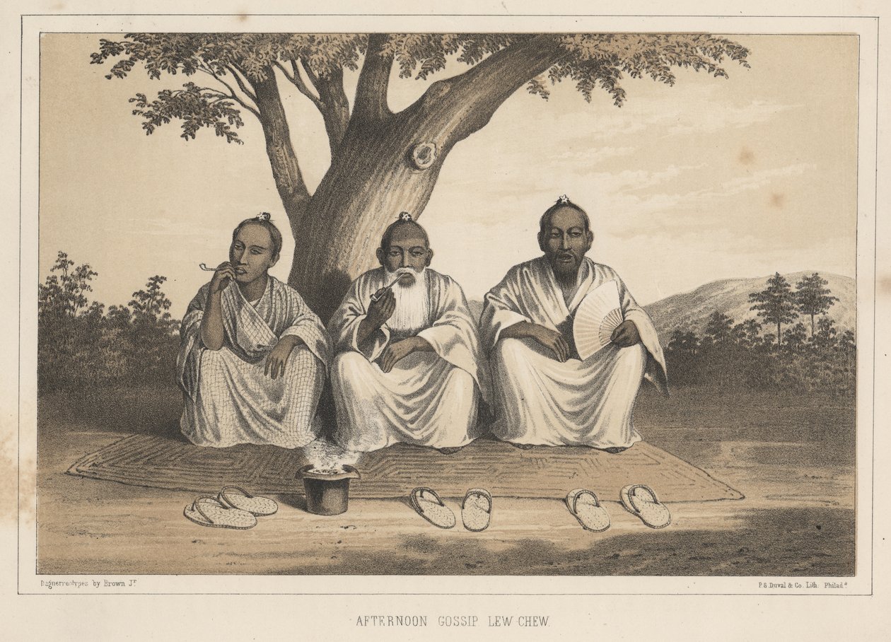 Öğleden Sonra Dedikodu, Lew Chew, 1855 by Eliphalet Brown
