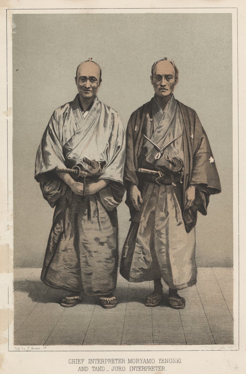 Baş Tercüman Mryamo Yenoski ve Tako-Juro, Tercüman, 1855 by Eliphalet Brown