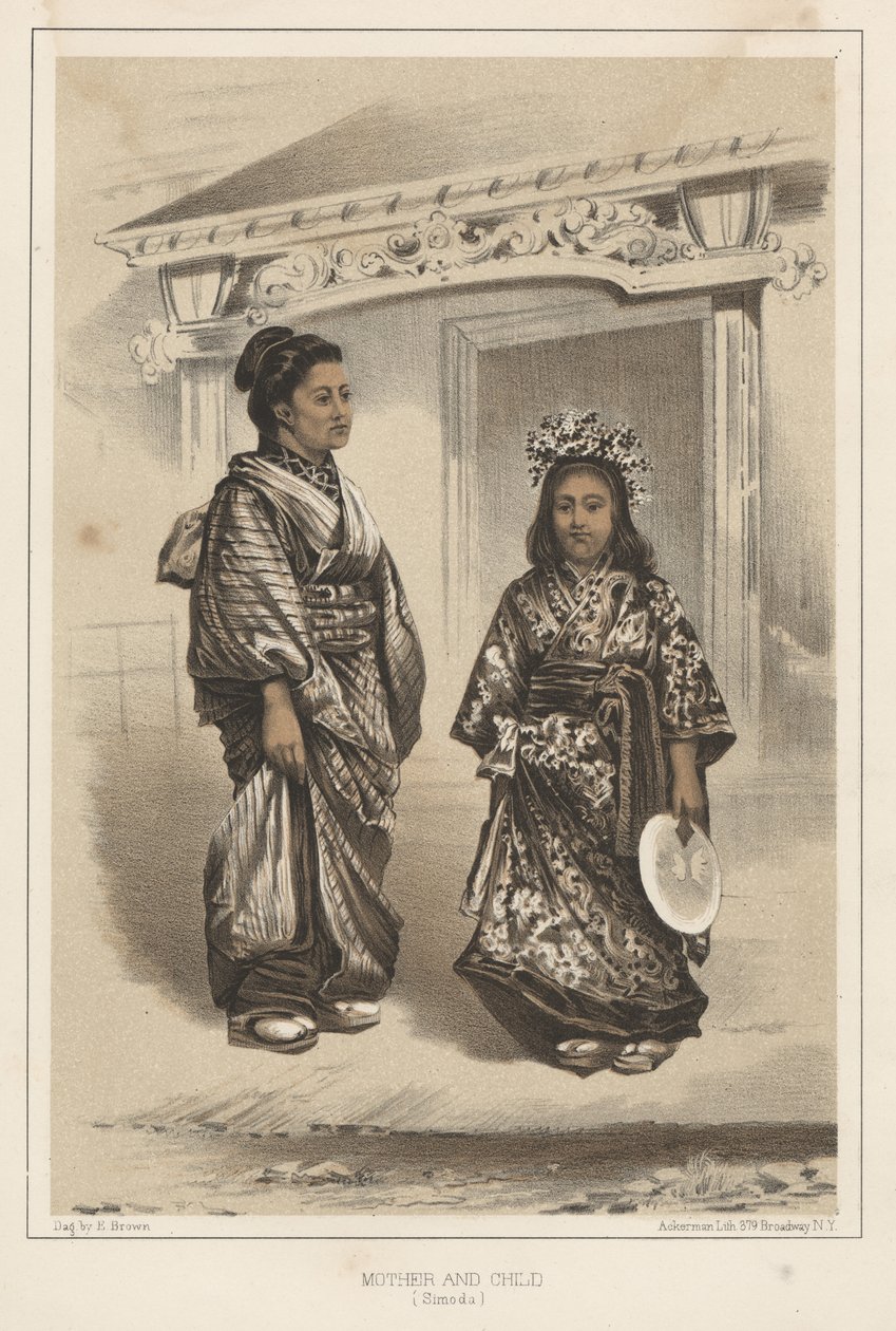 Anne ve Çocuk (Simoda), 1855 by Eliphalet Brown