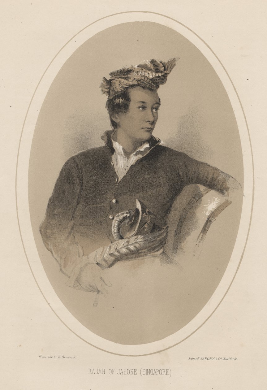 ಜಹೋರ್‌ನ ರಾಜಾ (ಸಿಂಗಪುರ), 1855 ಟರ್ಕಿ by Eliphalet Brown