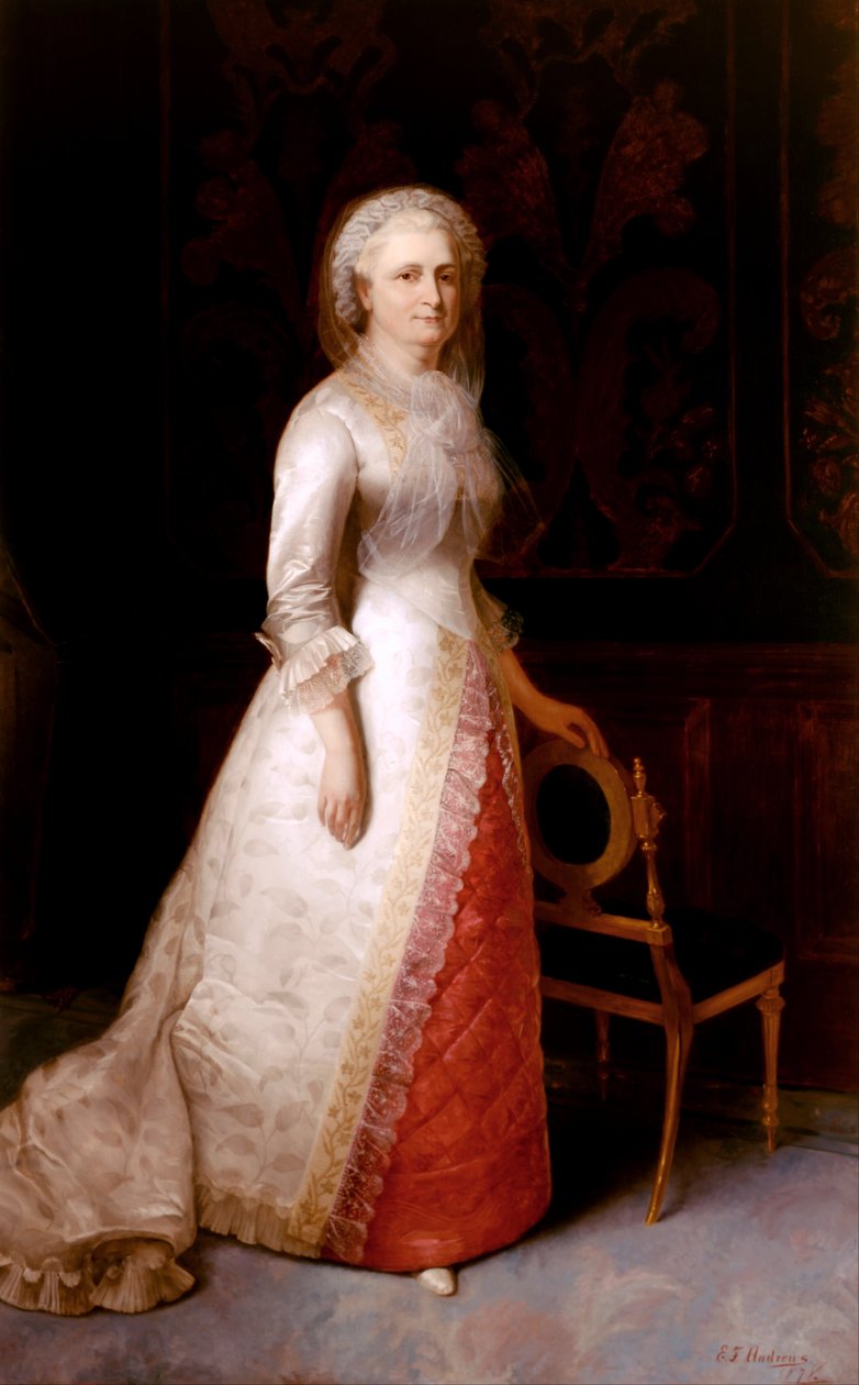 Martha Dandridge Custis Washington (Bayan George Washington) by Eliphalet Frazer Andrews