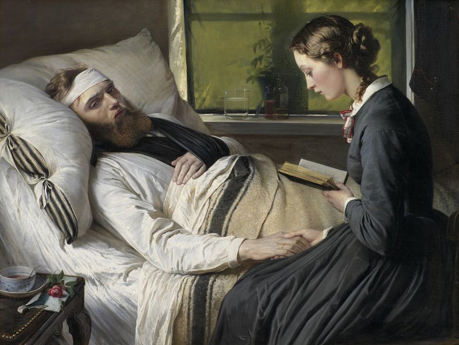  En saret dansk krigerA Wounded Danish Soldier  by Elisabeth Maria Anna Jerichau Baumann