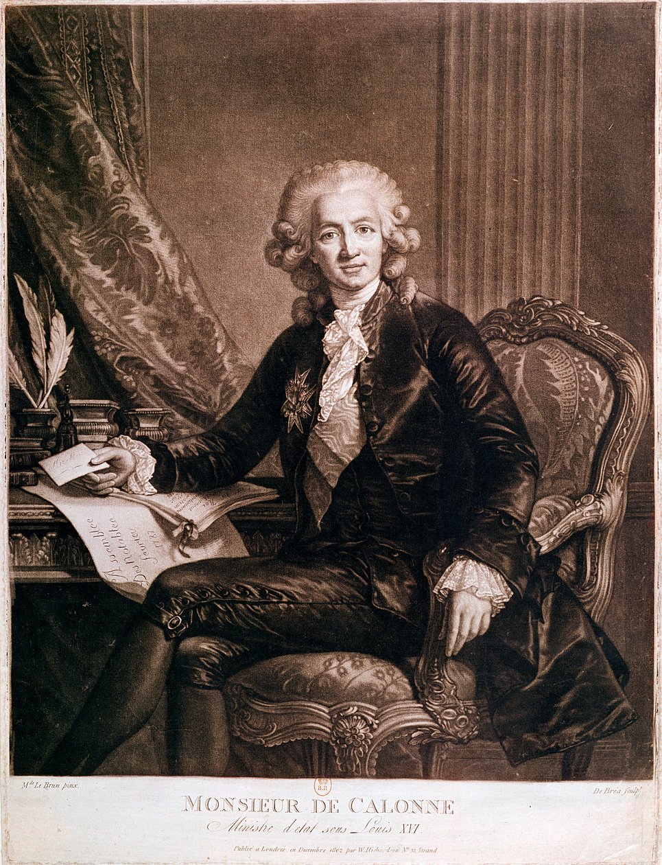 Charles Alexandre de Calonne (1734-1802) Louis XVI