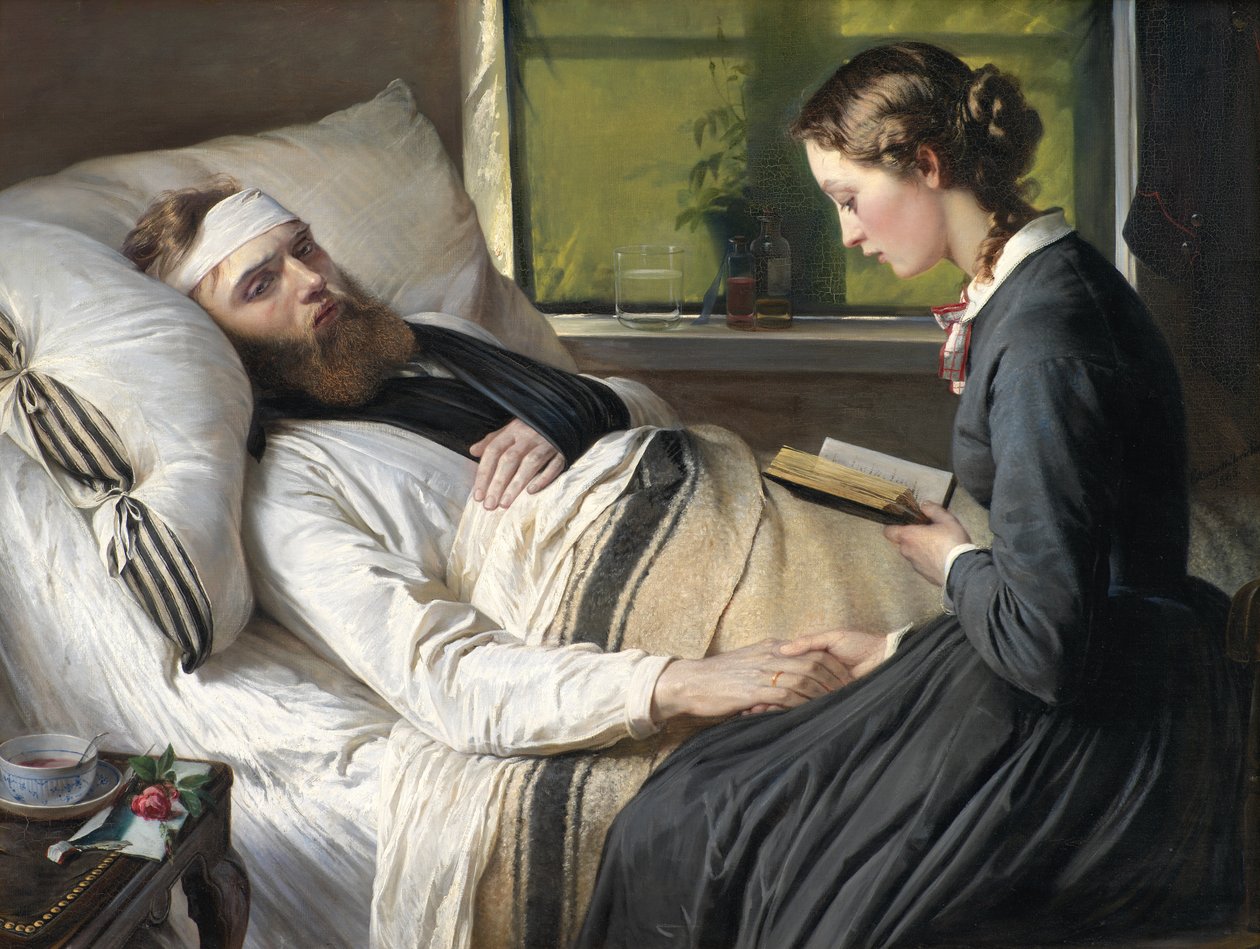 Yaralı Danimarkalı Asker by Elisabeth Jerichau Baumann