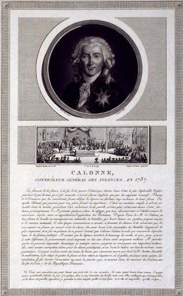 Calonne, Mali İşler Genel Müdürü, 1787