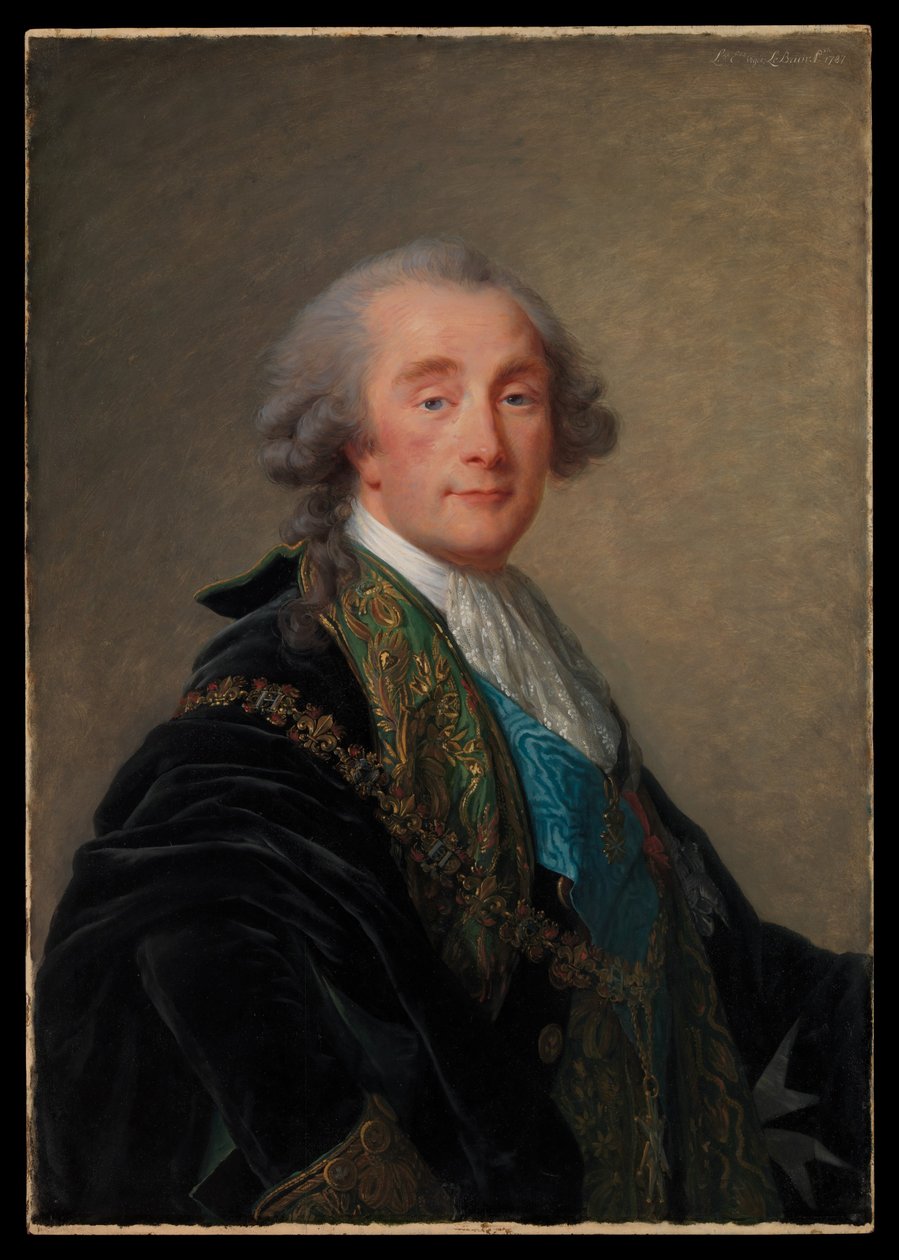 Alexandre Charles Emmanuel de Crussol-Florensac (1743-1815) by Elisabeth Louise Vigee Lebrun