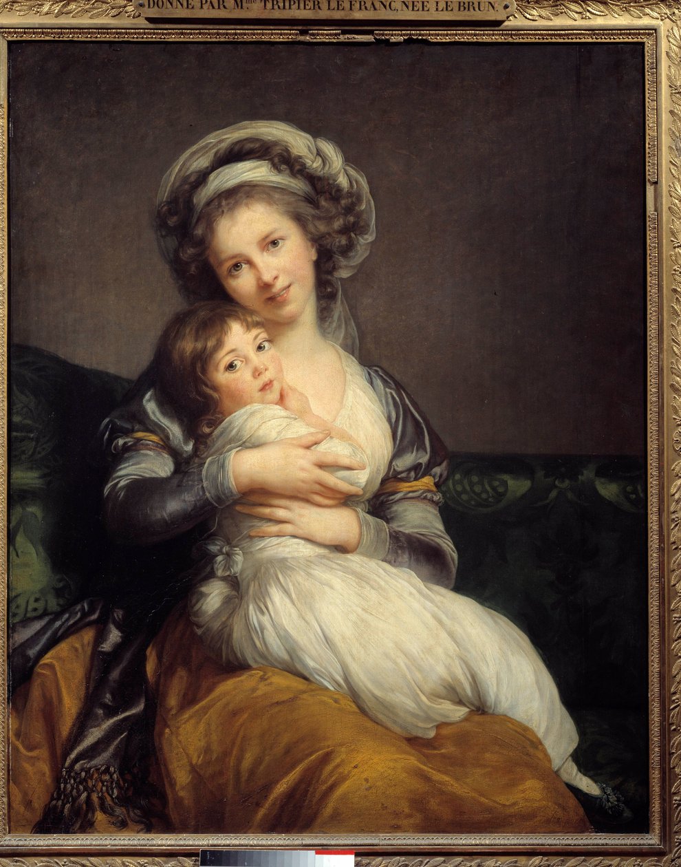 Madam Vigee-Le Brun ve kızı Jeanne Marie-Louise (1780-1819) Marie Elisabeth Louise Vigee Le brun (veya Vigee-Lebrun veya Vigee Lebrun) (1755-1842) tarafından yapılan tablo. 1789 Güneş. 1.05 x 0.84 Louvre Müzesi, Paris - Madam Vigee-Le Brun ve kızı Jea by Elisabeth Louise Vigee Lebrun