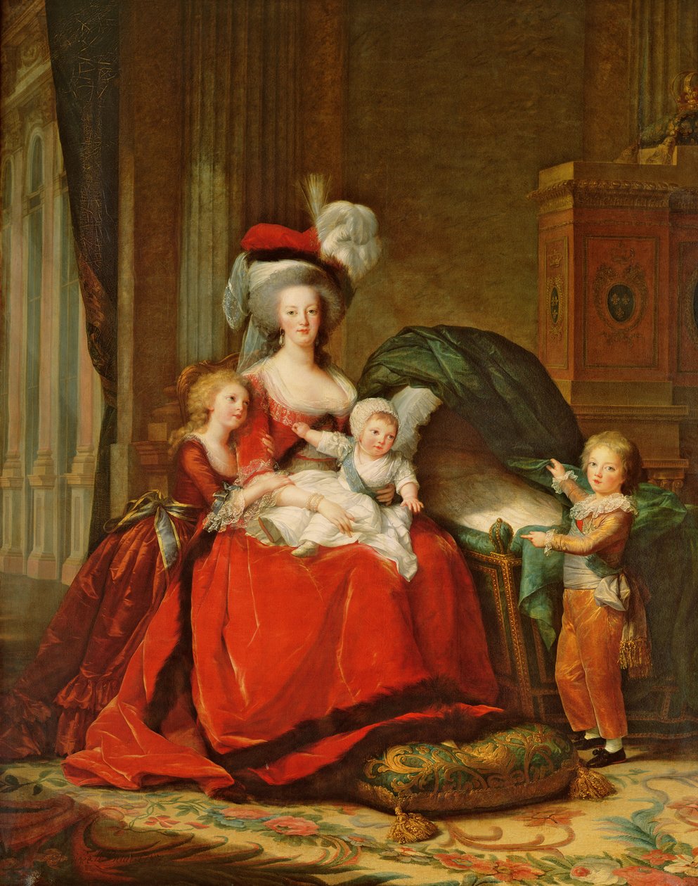 Marie-Antoinette (1755-93) ve Çocukları by Elisabeth Louise Vigee Lebrun