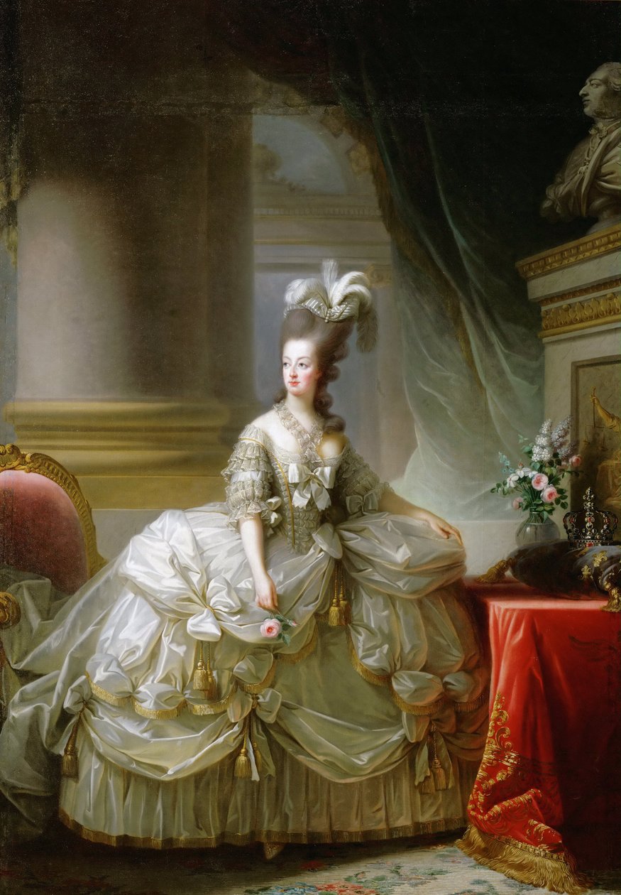 Arşidüşes Marie Antoinette (1755-1793), Fransa Kraliçesi - Marie Louise Elisabeth Vigee-Lebrun (1755-1842). Tuval üzerine yağlıboya by Elisabeth Louise Vigee Lebrun