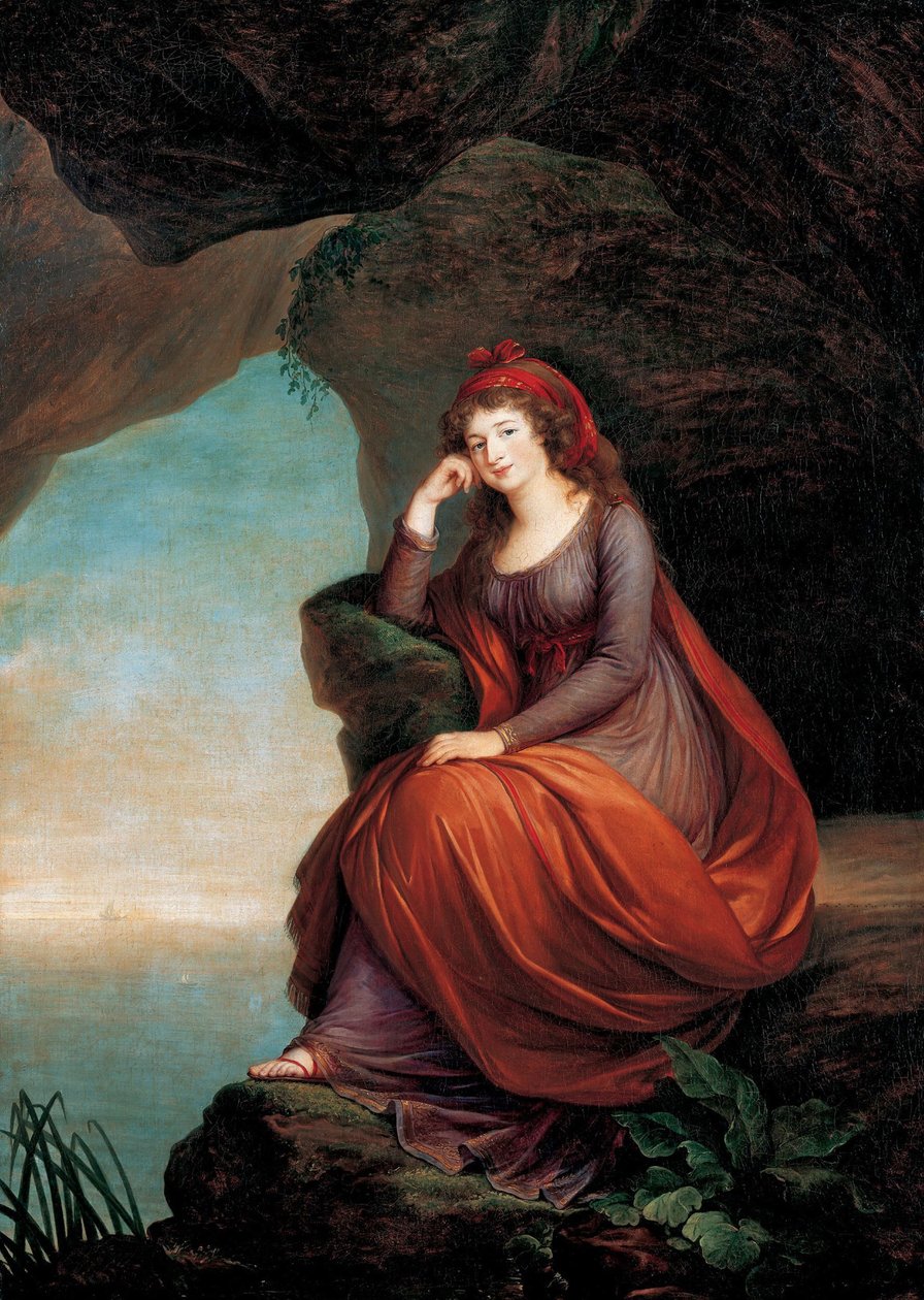 Kontes Maria Josepha Hermengilde Esterházy, kızlık soyadı Prenses von und zu Lihtenştayn 1768-1845, 1793 by Elisabeth Louise Vigee Lebrun