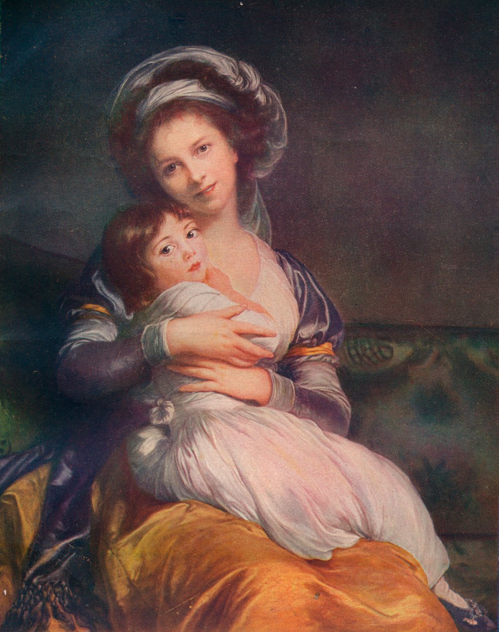 Louise Elisabeth Vigee Le Brun 1755-1842, kızı Jeanne-Lucie ile birlikte, 1786, 1911 by Elisabeth Louise Vigee Lebrun