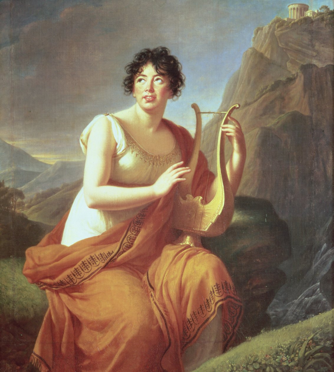 Madam de Stael Corinne olarak by Elisabeth Louise Vigee Lebrun