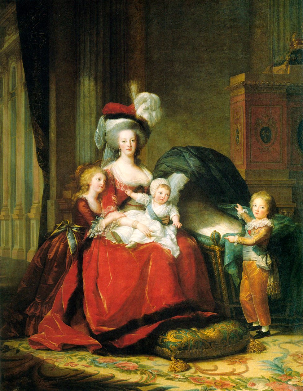 Marie Antoinette ve çocukları, 1787. by Elisabeth Louise Vigee Lebrun