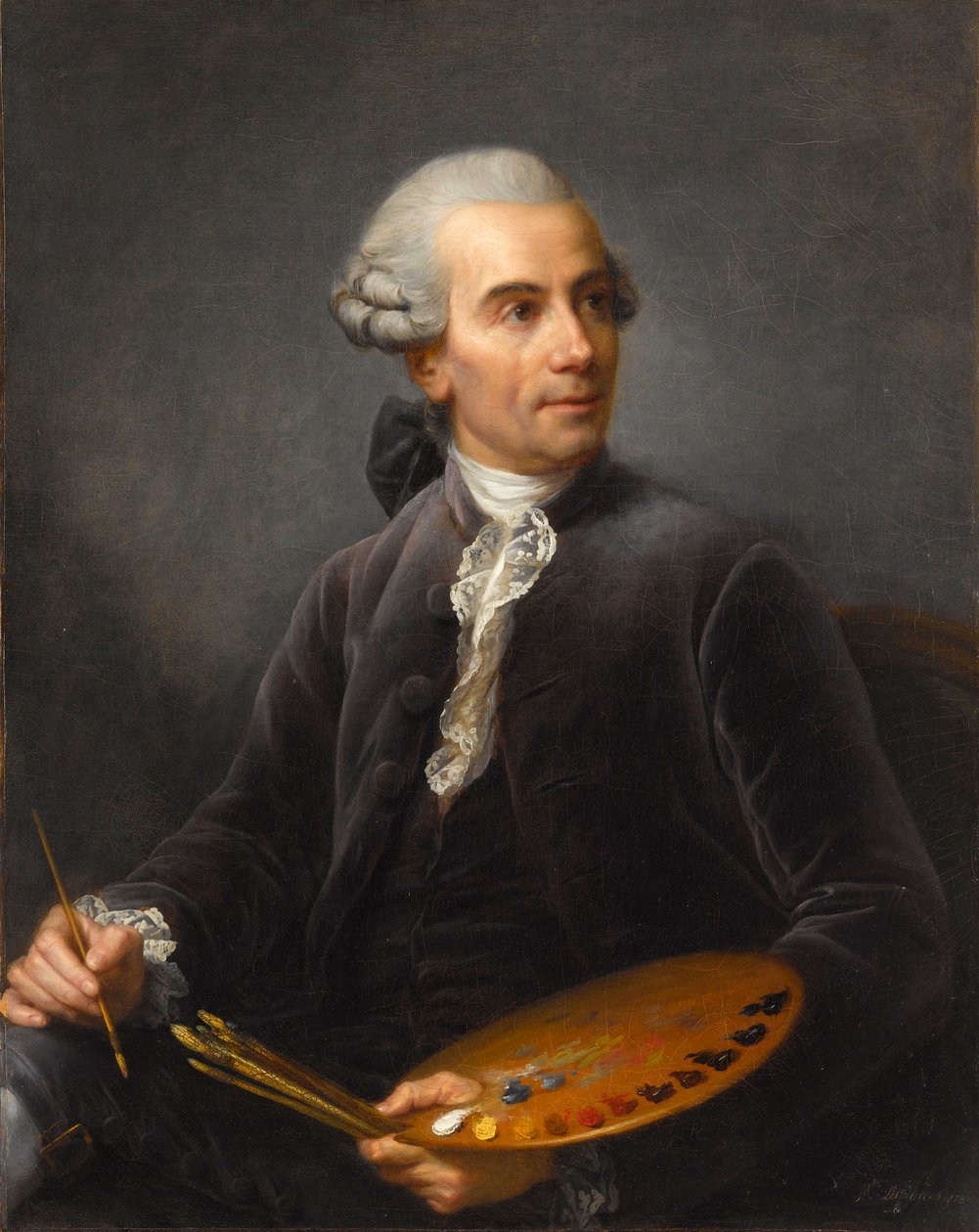 Joseph Vernet'in Portresi 1719-1789, 1778. by Elisabeth Louise Vigee Lebrun