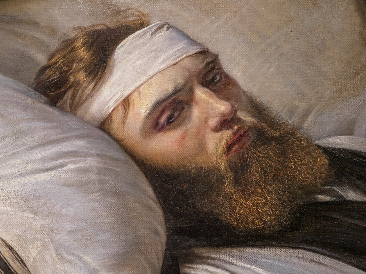 Yaralı Danimarkalı Asker, detay by Elisabeth Maria Anna Jerichau-Baumann