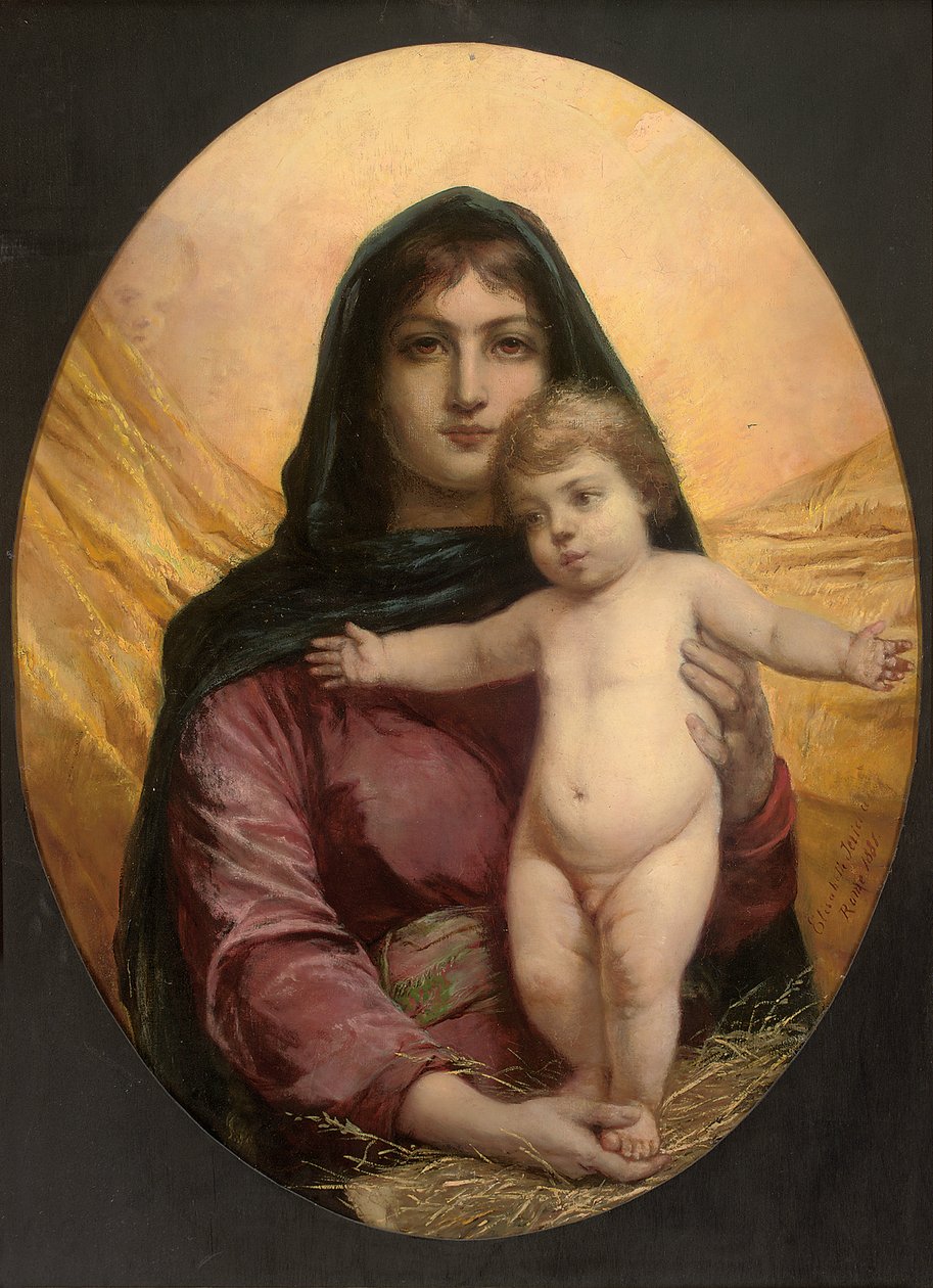 Madonna ve Çocuk, 1881 by Elisabeth Maria Anna Jerichau Baumann