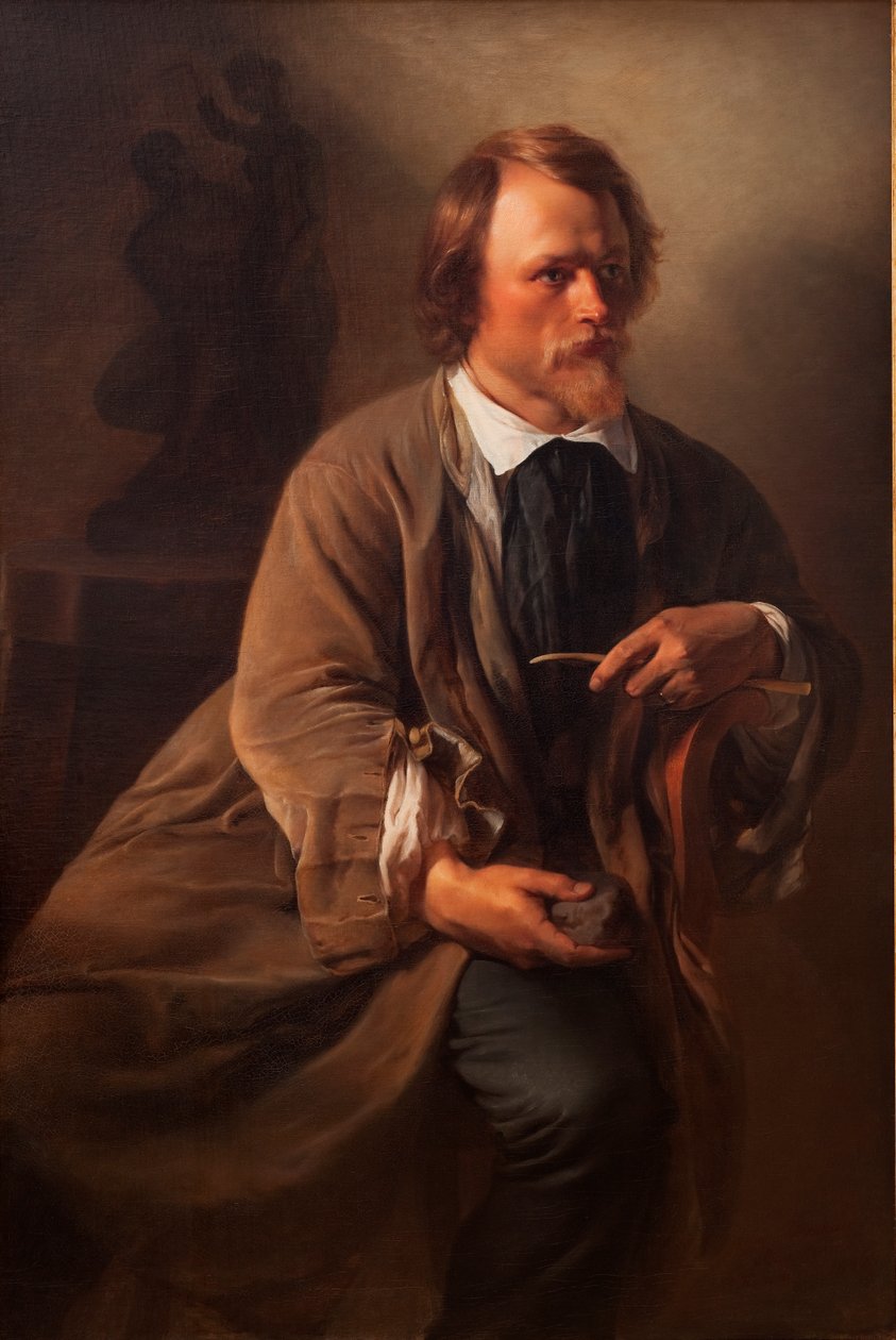 Heykeltıraş Jens Adolf Jerichau, Sanatçıların Kocası, 1846 by Elisabeth Maria Anna Jerichau Baumann