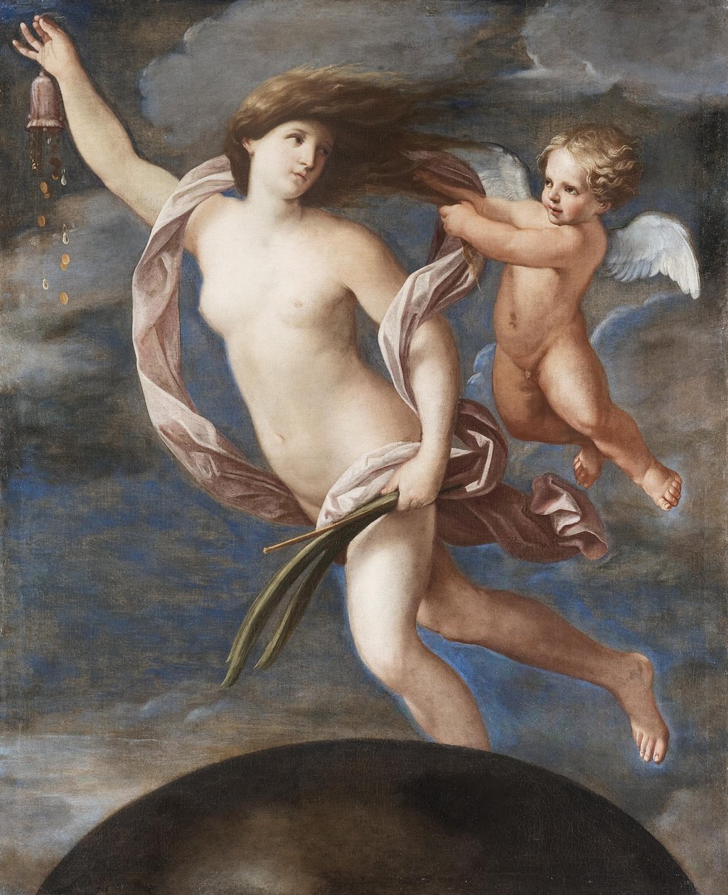 Fortuna ve Aşk Tanrısı by Elisabetta Sirani