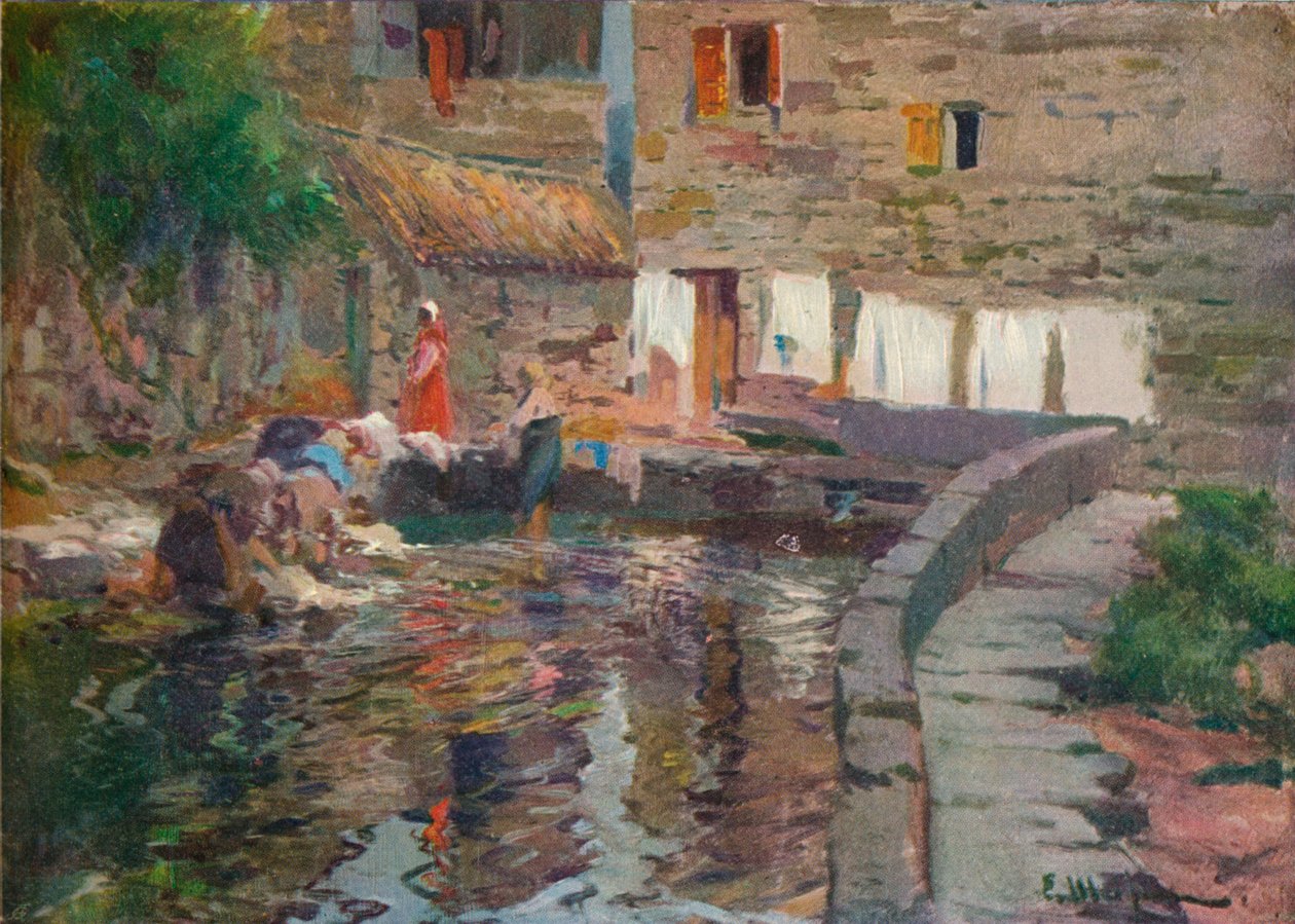 Çamaşırcı Kadınlar, Pontevedra, c1904 by Eliseo Meifren y Roig