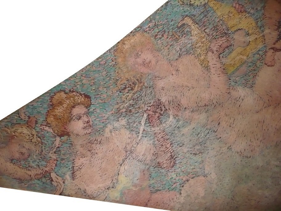 Allegory of the Lyrical - Ceiling triangle over of the audience of the Municipal Theater of Rio de Janeiro by Eliseu Visconti