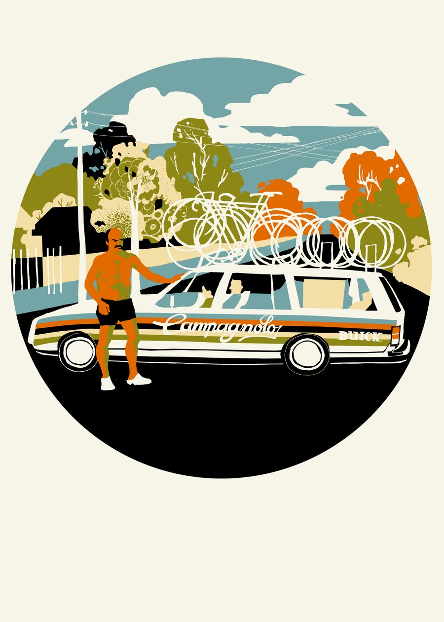 Campagnolo Takım Arabası, 2013 (ekran baskısı) by Eliza Southwood