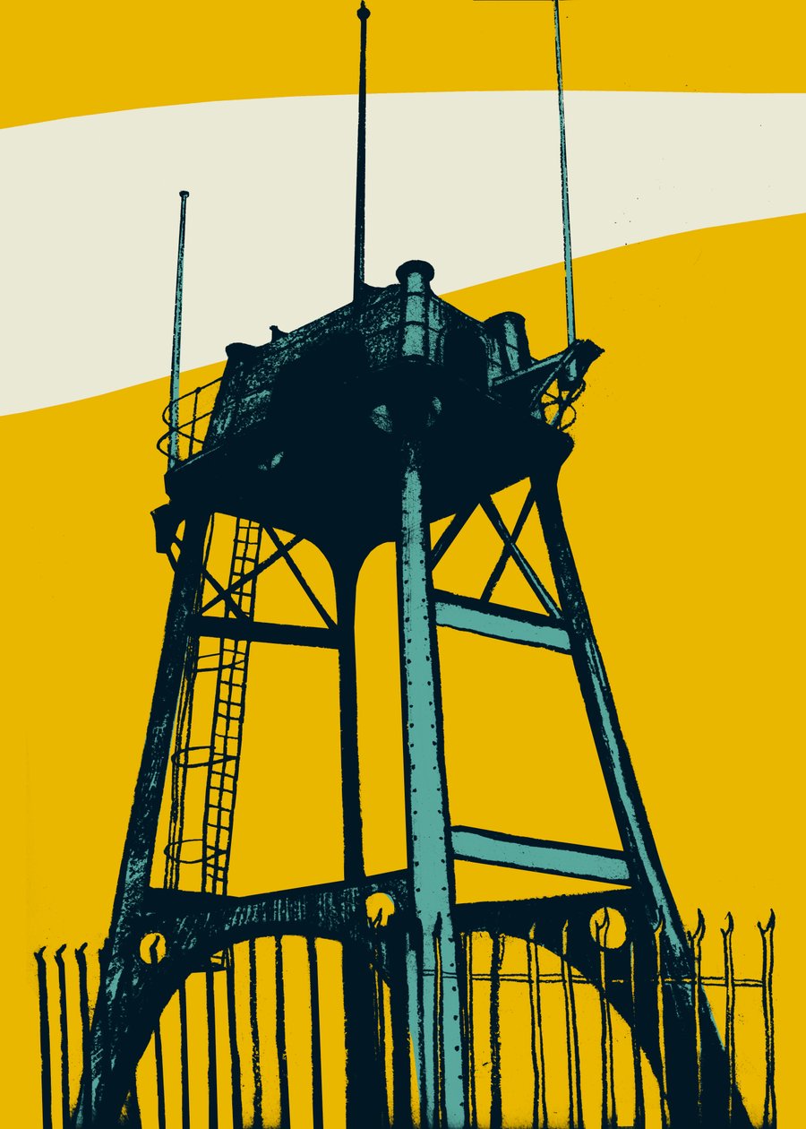 Lookout, 2014 (ekran baskısı) by Eliza Southwood