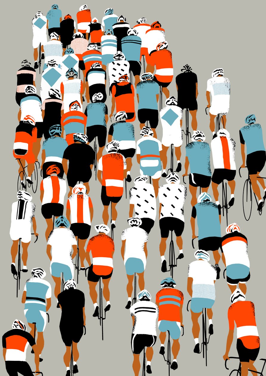 Peloton, 2013 (ekran baskısı) by Eliza Southwood