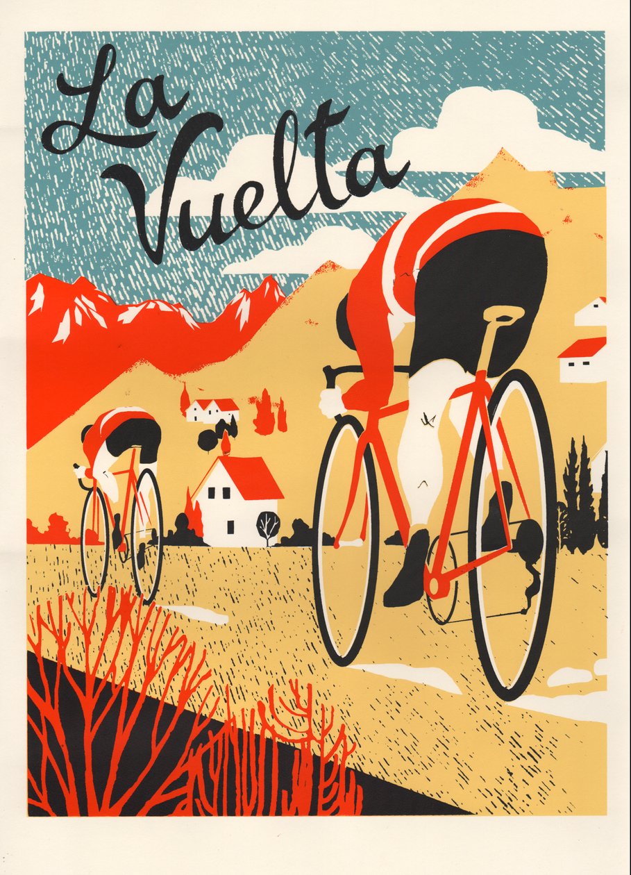 La Vuelta, 2015 (ekran baskısı) by Eliza Southwood