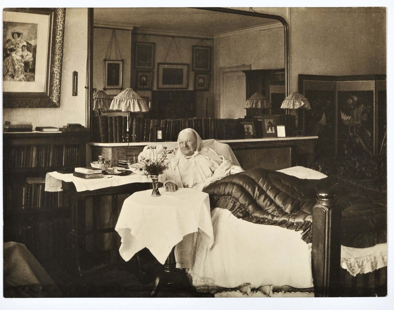Florence Nightingale yatakta, 1906 by Elizabeth Bosanquet