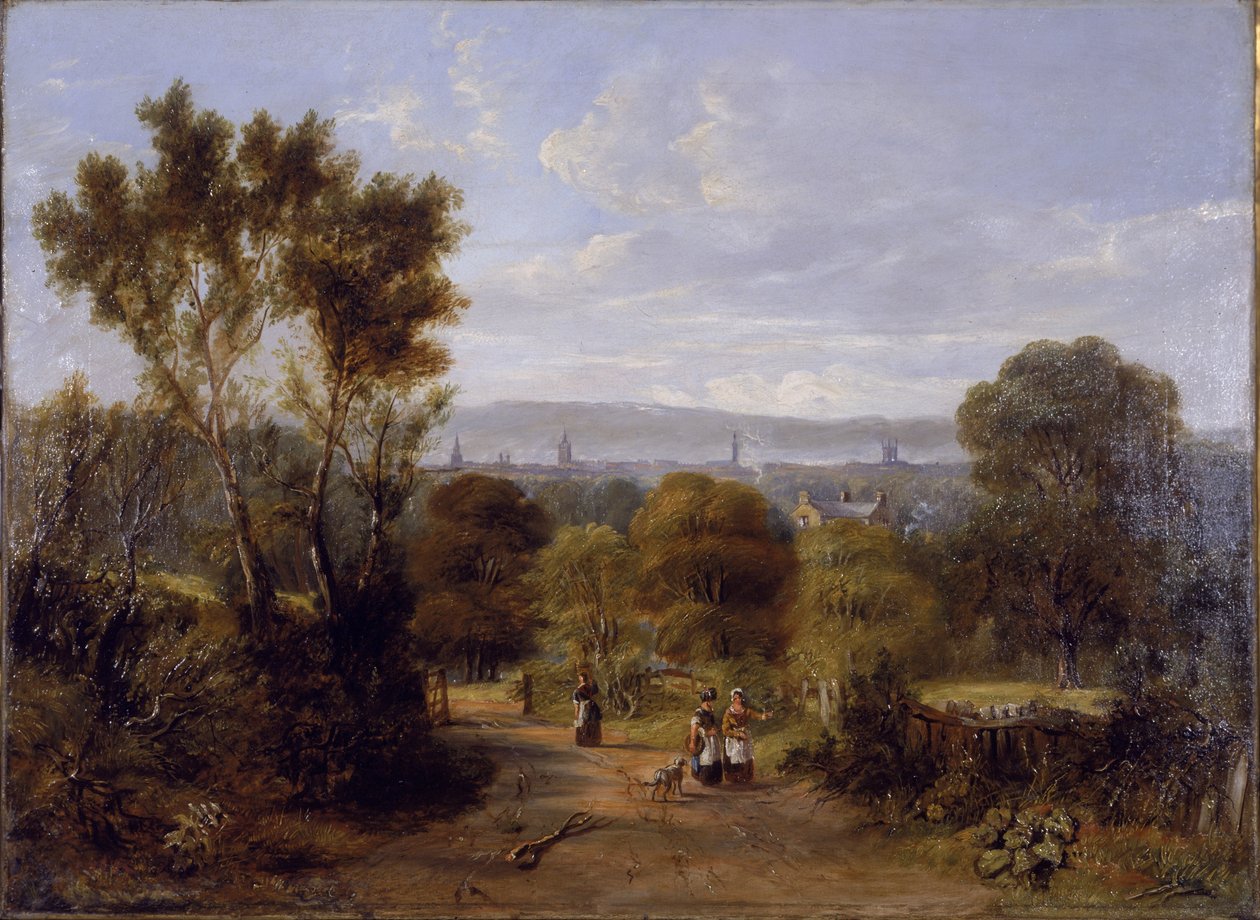 Jesmond, Newcastle upon Tyne, 1845 dolaylarında görünüm by Elizabeth Burdon Sanderson
