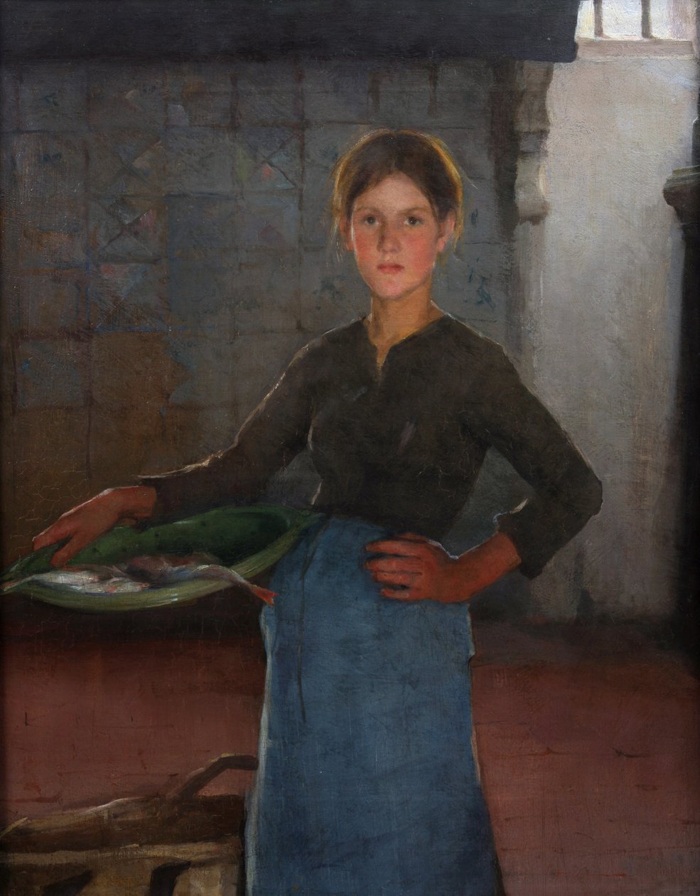 Zandvoort Balıkçı Kız, 1884 by Elizabeth Adela Stanhope Forbes