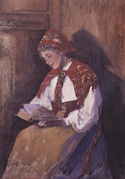 bayan okuma by Elizabeth Adela Stanhope Forbes