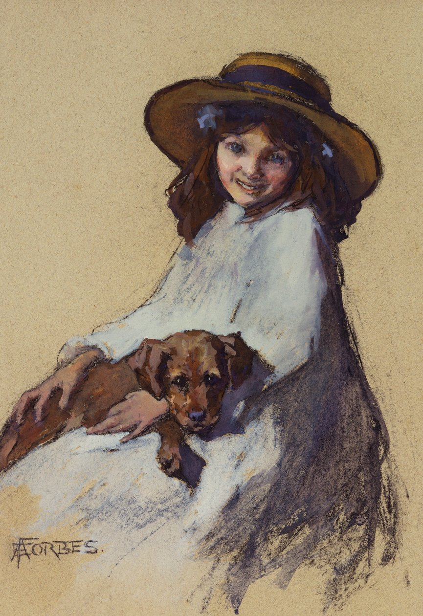 Yavrusu olan genç kız by Elizabeth Adela Stanhope Forbes