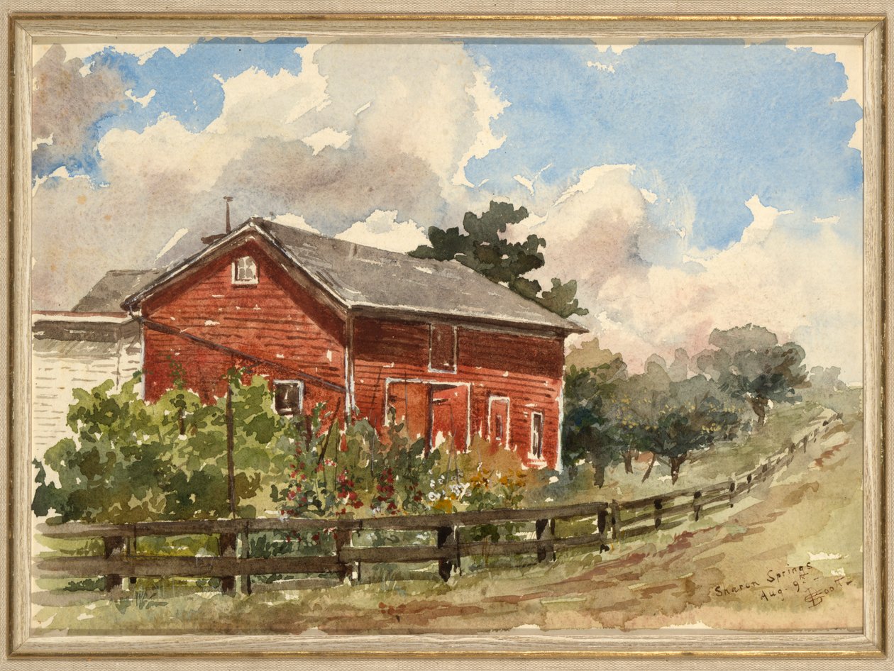 Sharon Springs, 1883. by Elizabeth Boott Duveneck