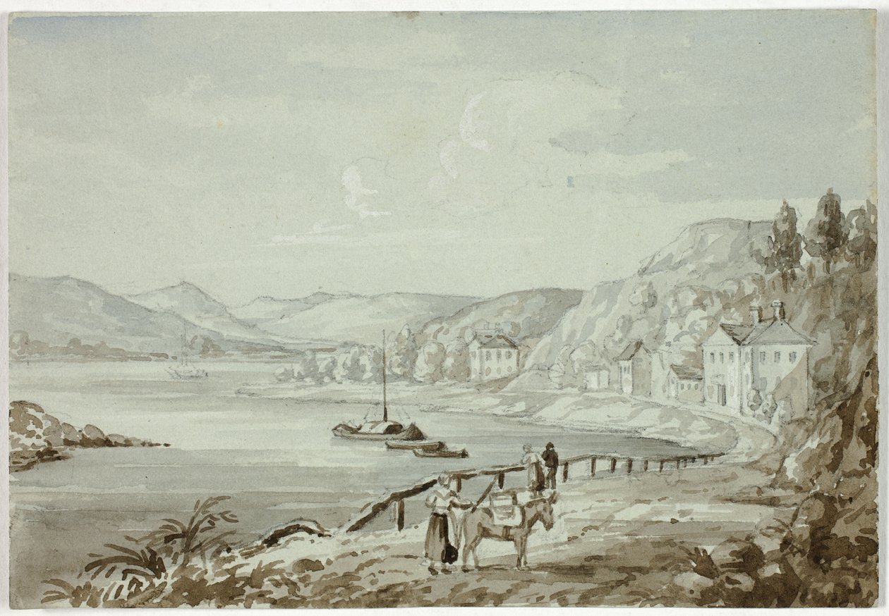 Ren Nehri (rekto) ve Anne ve Çocuk (verso) üzerinde by Elizabeth Murray