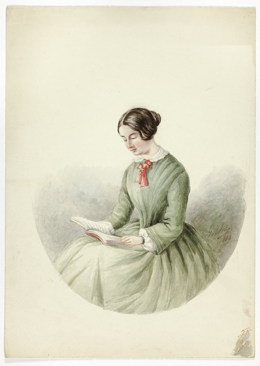 Kadın okuma portresi by Elizabeth Murray