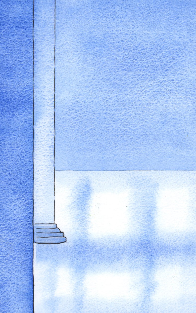 Barışmak için korkularını yenen herkesin ruhları mermerden saraylar gibi büyük bir manevi ihtişama sahiptir, 2002 (kağıt üzerinde w/c) by Elizabeth Wang