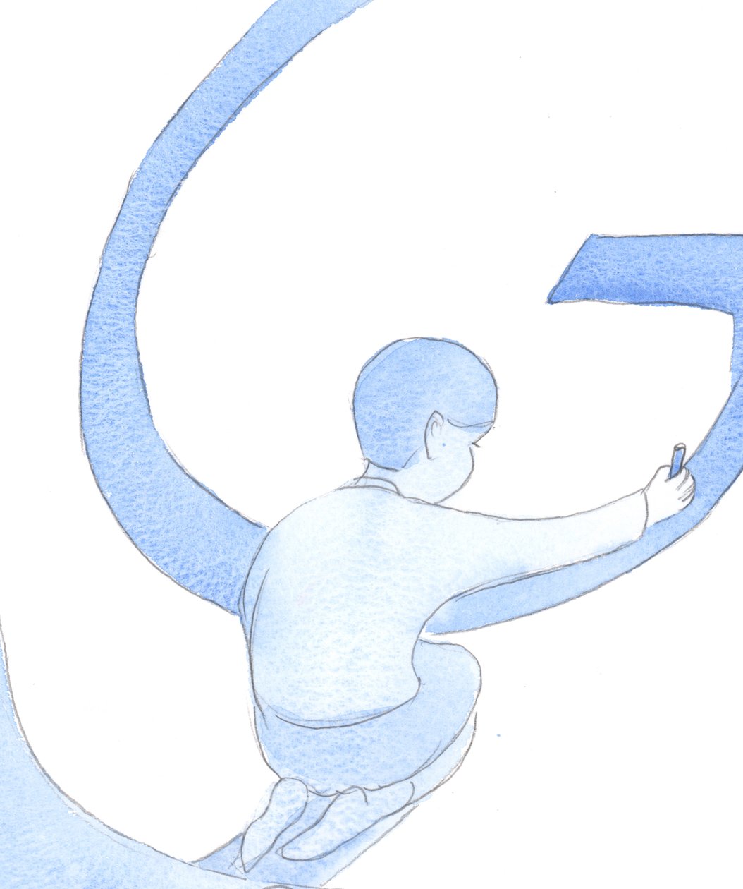 İtaatkar bir çocuk öğretmeni memnun etmekten memnundur, henüz anlaşılmamış olsa bile görevin değerli olduğundan emindir, 2002 (kağıt üzerinde w/c) by Elizabeth Wang