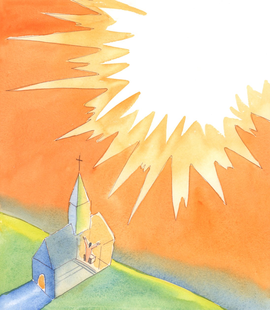 Ayin için kilisede toplandığımızda, Mesih