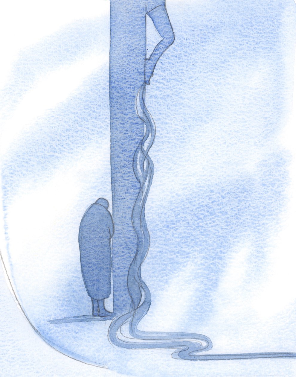 Görüşümü, günahlarımız için dökülen Değerli Kanına ve açıkça görülebilir şekilde Kutsal Haçına yöneltti., 2001 (kağıt üzerinde w/c) by Elizabeth Wang