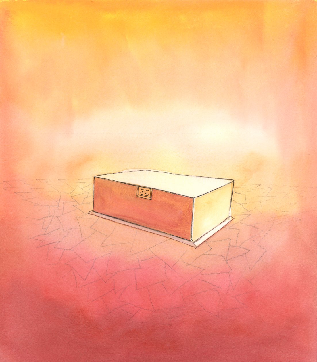 Fedakarlıktan kaçınırsak, dünyada değer verdiğimiz her şeyin ölümde teslim olacağı gerçeğini düşünmeliyiz, 2003 (kağıt üzerinde w/c) by Elizabeth Wang