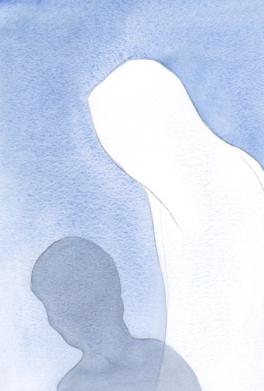 Kutsanmış Hanımımız açıkladı: "Ben senin annenim" ve her insanın annesi; Aşkı özel bir ayrıcalık değil, bir gerçektir., 2001 (kağıt üzerinde w/c) by Elizabeth Wang