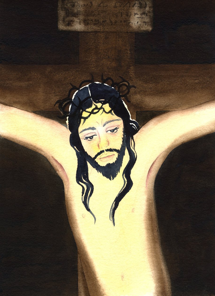 Çarmıha Gerilme, 2001 (kağıt üzerinde w/c) by Elizabeth Wang