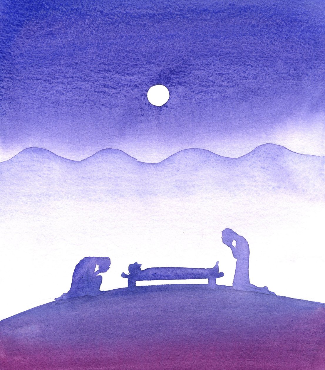 İlk ölüm, 2001 (kağıt üzerinde w/c) by Elizabeth Wang