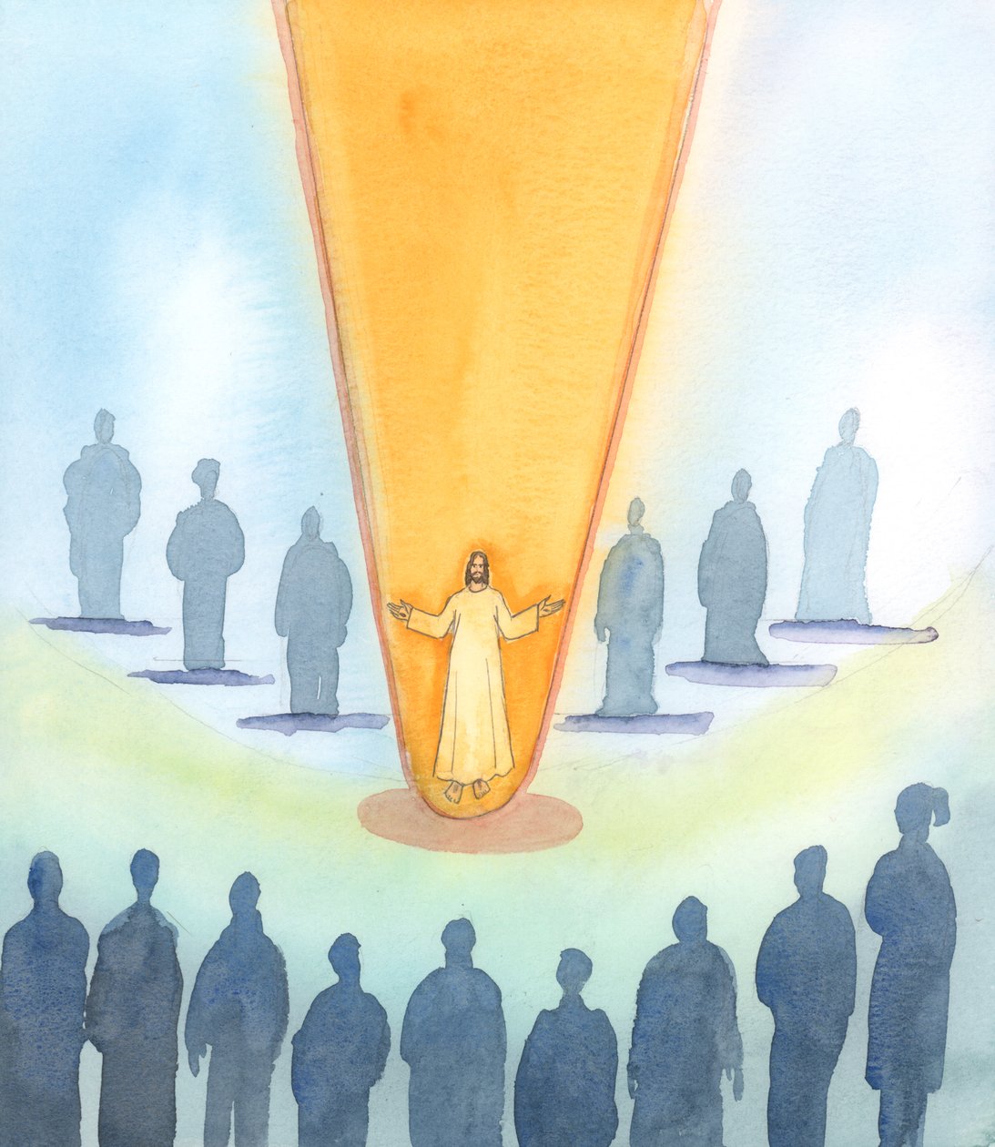 Hıristiyan dini gibi bir din yoktur, 2005 (kağıt üzerine suluboya) by Elizabeth Wang
