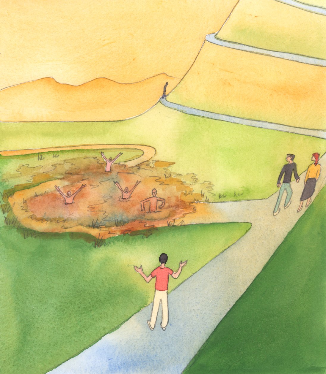 Başkalarını ciddi günah ve saygısızlığın sonuçları konusunda asla uyarmazsak görevimizi yerine getirmiş oluruz, 2003 (kağıt üzerinde w/c) by Elizabeth Wang