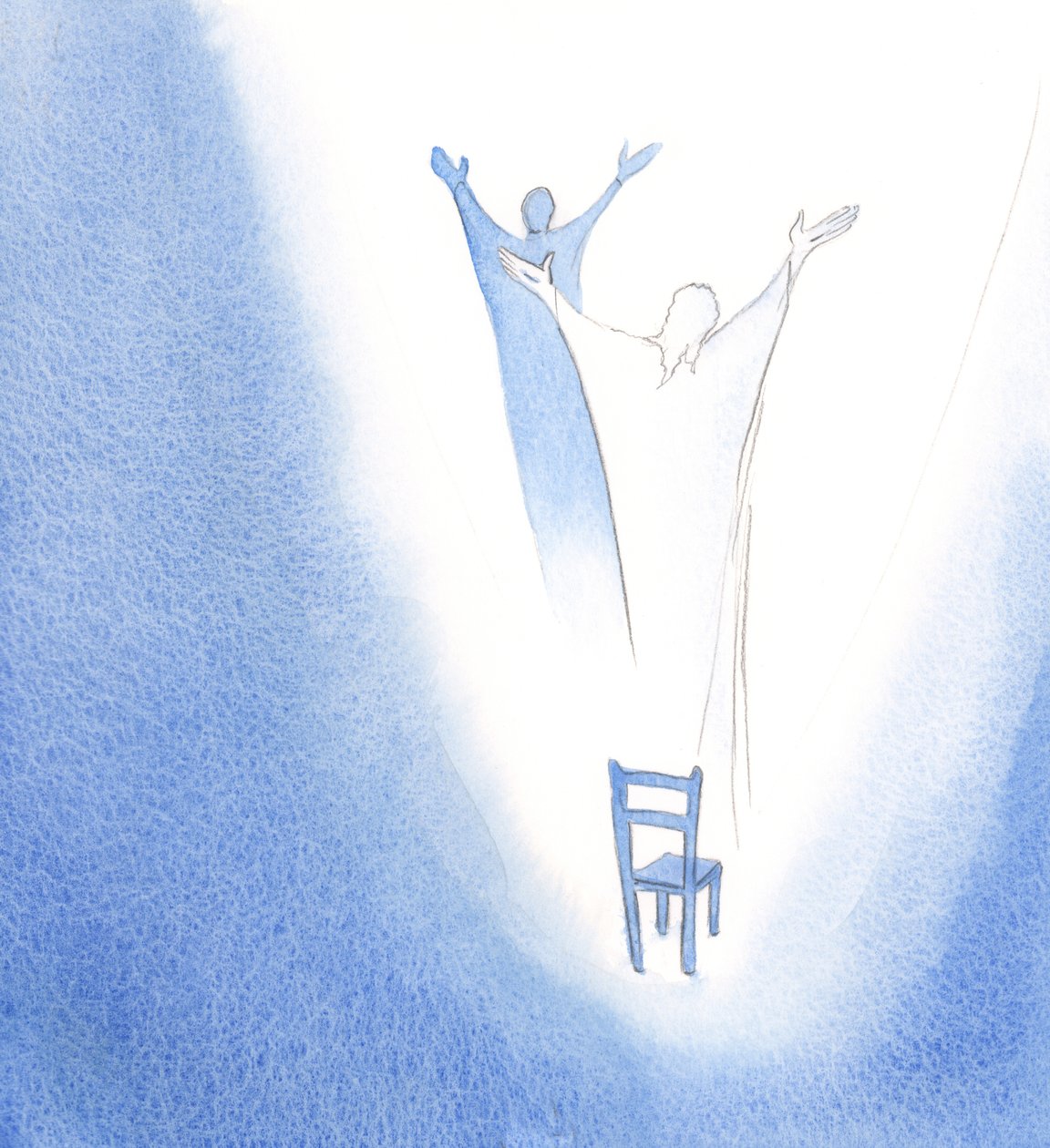 "İsa benim övgümdür" dediğimde, Mesih beni sevinçle kaldırdı, 2000 (kağıt üzerinde w/c) by Elizabeth Wang