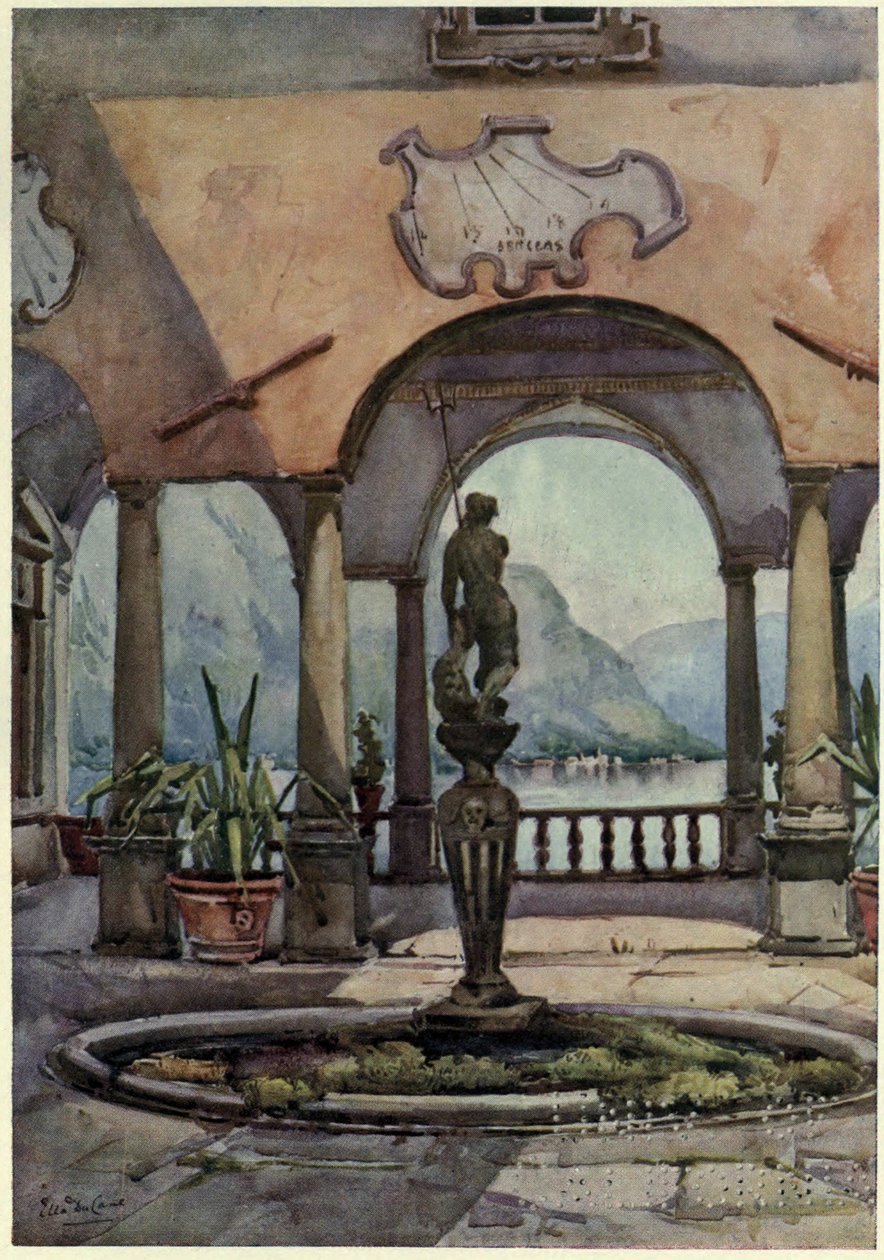Loggia, Villa Pliniana, Como Gölü, Richard Bagot tarafından 
