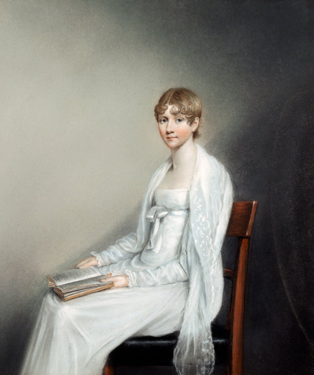 Caroline Darwin (tuval üzerine yağlıboya) by Ellen Sharples